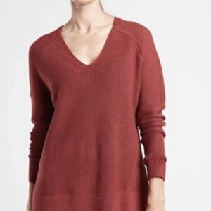 Athleta Hanover Sweater in Warm Rust